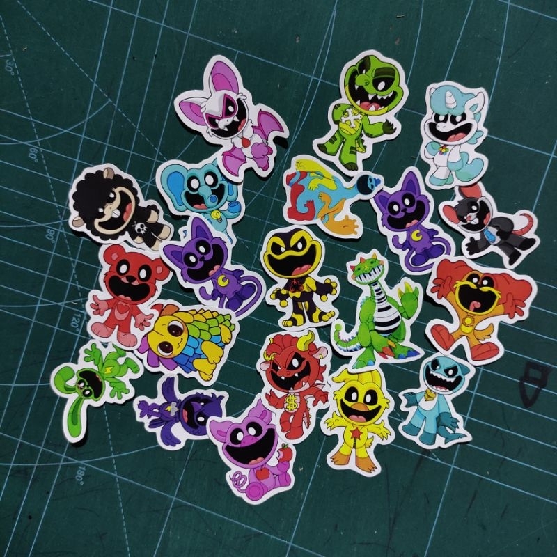 

Sticker isi 20pcs New CatNap Smiling Criters