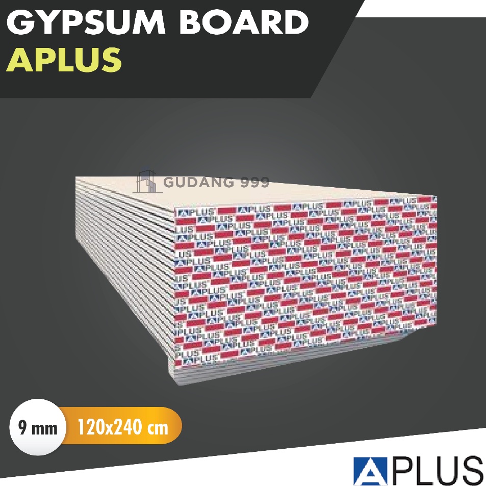 Gratis GIPSUM APLUS 9mm  GYPSUM BOARD APLUS 12x24 m  Plafon