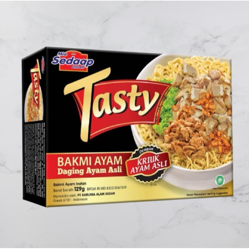 

Mie Sedaap Tasty Bakmi Ayam isi 3 bungkus