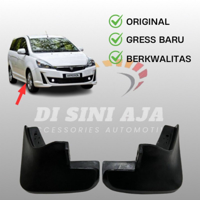 mudguard karet lumpur proton exora depan kanan kiri