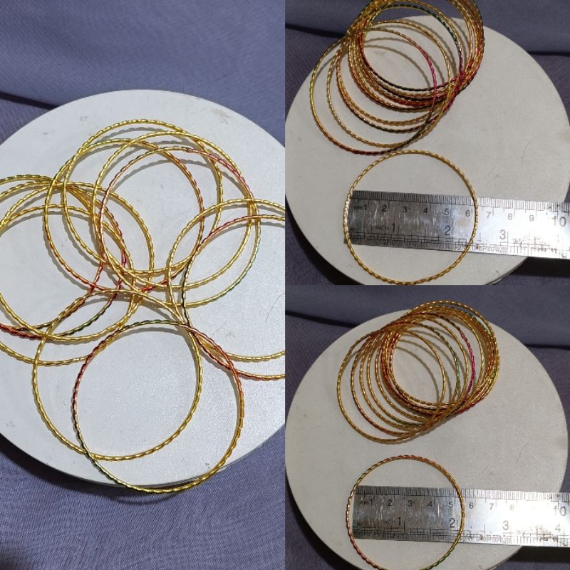 Gelang keroncong india/gelang keroncong isi 12pcs