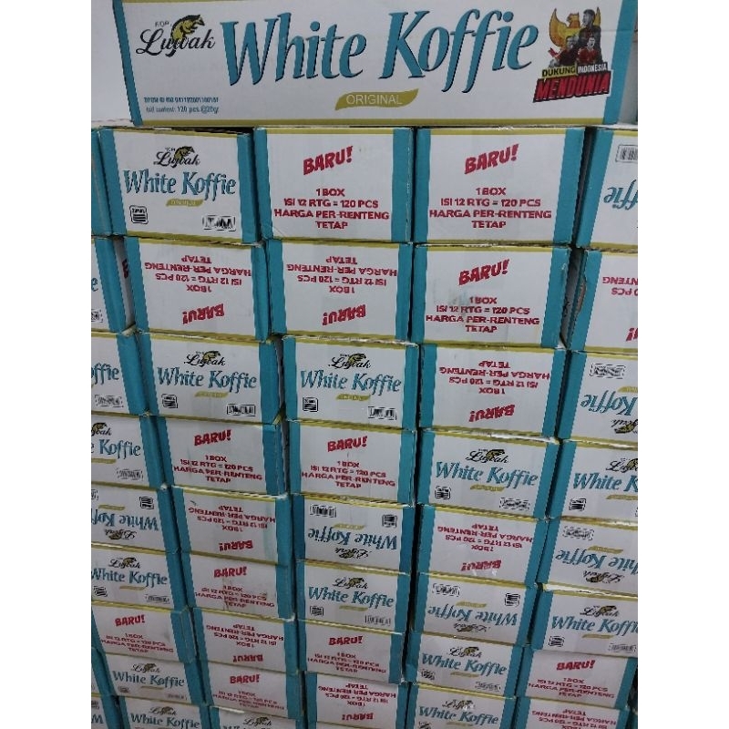 

Luwak white kopi 1 dus isi 120 pcs
