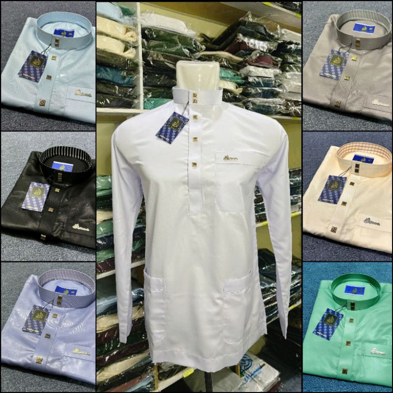 [COD] TERLARIS Koko Al Maimanah Bahan Saudi Motif Melayu Muslim Style Koko Dewasa Baju Muslim Pria K