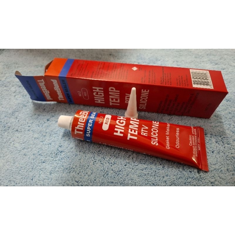 

Lem Threebond HIGH Temp RTV Silicone Red Merah 75gr