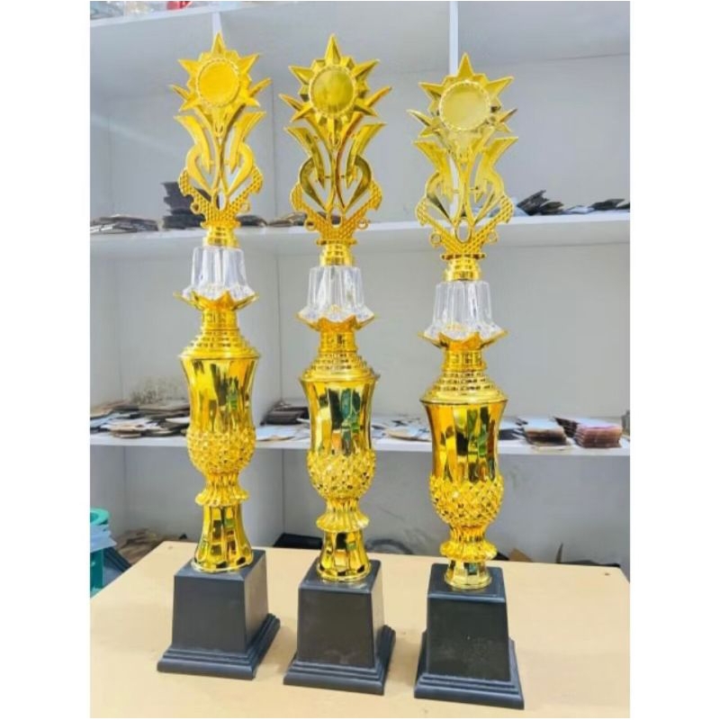 PIALA SATU SET JUARA 1,2,3 PIALA JUARA CUP NANAS KACA BELIMBING PIALA TINGGI 61-66cm