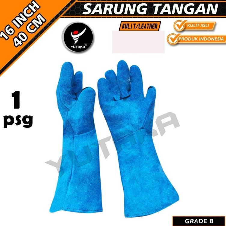 Terbatas SARUNG TANGAN LAS YUTAKA 16INCH Sarung Tangan WELDING Yutaka sarung tangan kulit las yutaka