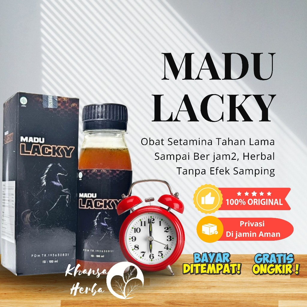 madu kuat pria tahan lama original 100% Madu Lacky Original Bpom