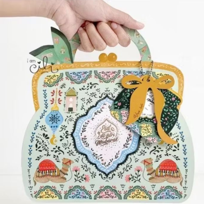 

10pcs Box hampers lebaran idul fitri lebaran + hangtag muat 2 toples jar 600-800ml dus tas jinjing djamila hanum murah tembilahan riau indragiri hilir