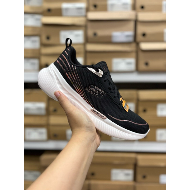 SEPATU WANITA SKECHERS VAPOR PLUS FORWARD FLOW BLACK ROSE GOLD SKE150222/BKRG ORIGINAL BNIB SHOES SI