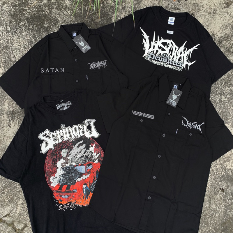 Kaos Band Lokal Official y2k vintage rock metal hardcore punk metallica gnr acdc seringai dead squad