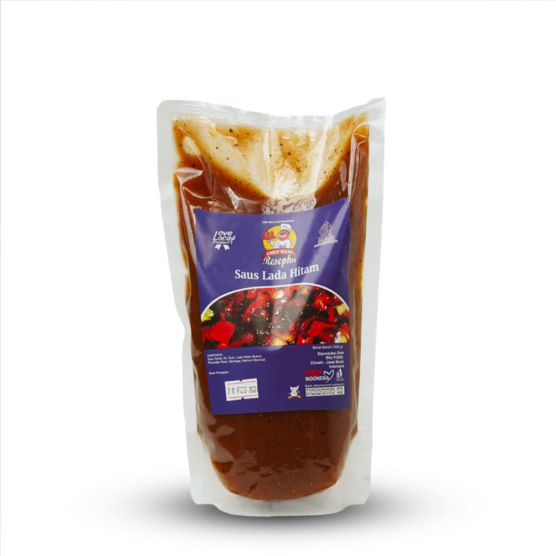 

Bumbu Saus Lada Hitam CHEF HARI RESEPKU Black Pepper Sauce 1 Kg