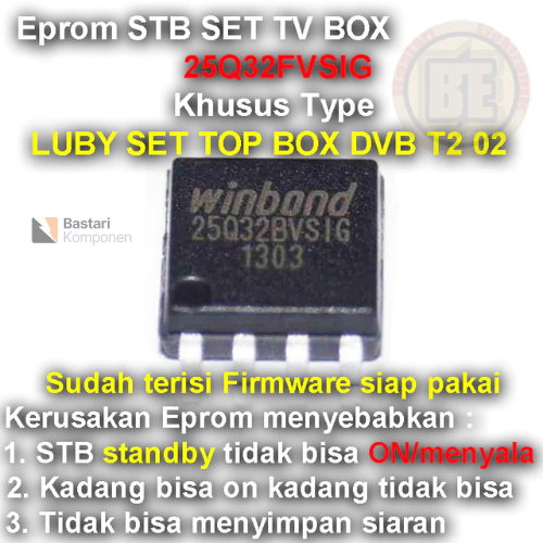 Ic Eprom Firmware STB SET TV BOX LUBY T2 02