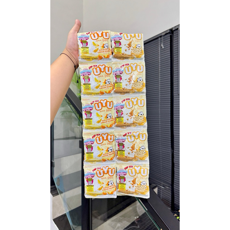 

Popice Uyu Rasa Korean Milk Kartonan (isi 25 renceng) Exp Juni 2025