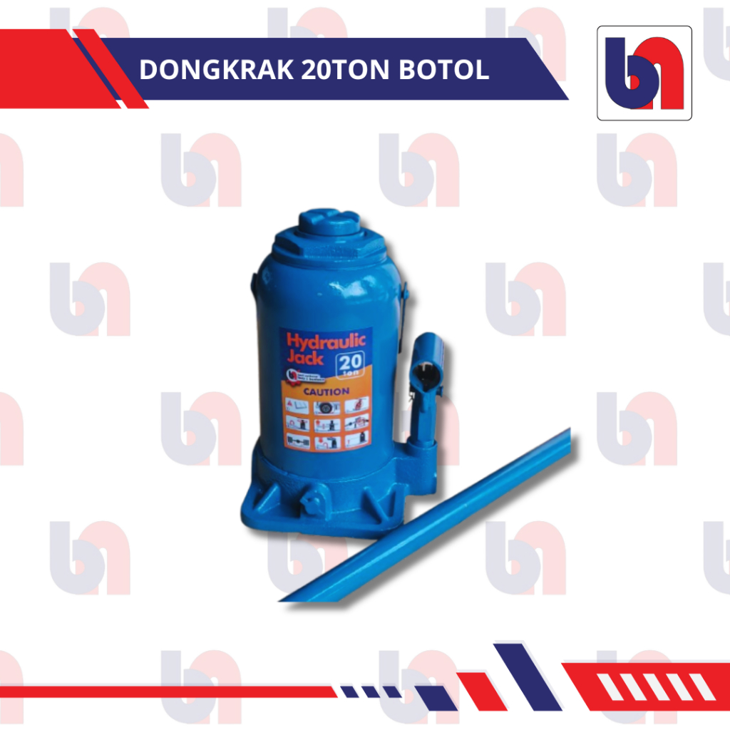 Dongkrak Hidrolik Botol 20 Ton Merk BN Untuk Truk, Dump, Bak Kayu & Kendaraan Berat