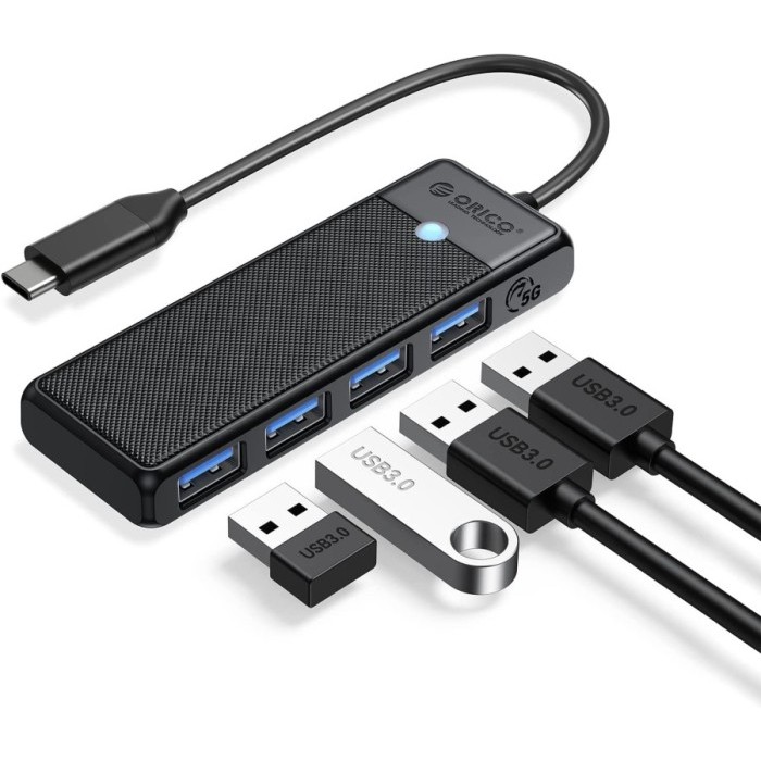 TYPE-C HUB ORICO 3 Port USB 3.0 & 2 Port SD Card ( PAPW3AT-C3 )