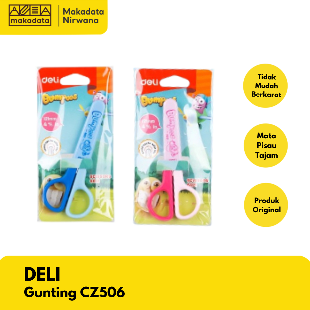 

DELI SCISSORS /GUNTING BUMPEES E6021 (1 PCS)