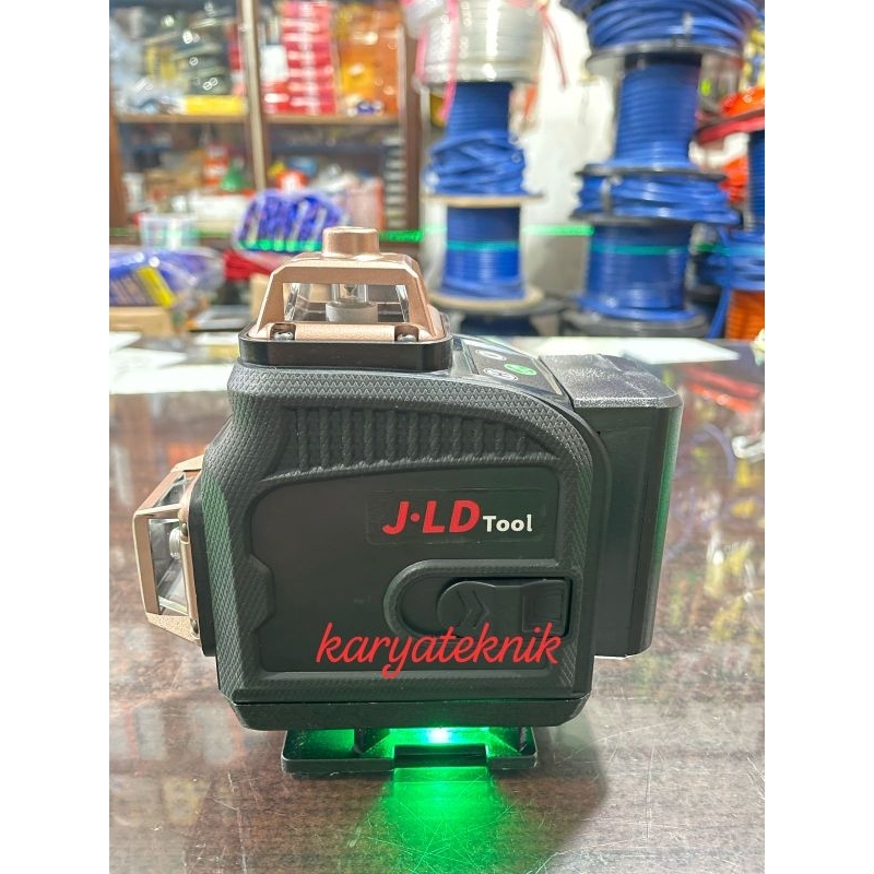 LASER LEVEL 4D 16 LINES MESJN SELF LEVELING LASER 360 SINAR HIJAU LASER TRIPOD JLD