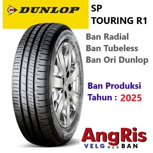 Dunlop SP Touring R1 185 65 R15  Ring15 Ban Radial Tubeless Mobil Toyota Avanza Veloz Nissan Livina 