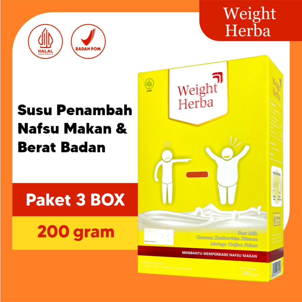 

Weight Herba Paket 3 Box Susu Kambing Penggemuk Badan / Susu Penggemuk Badan