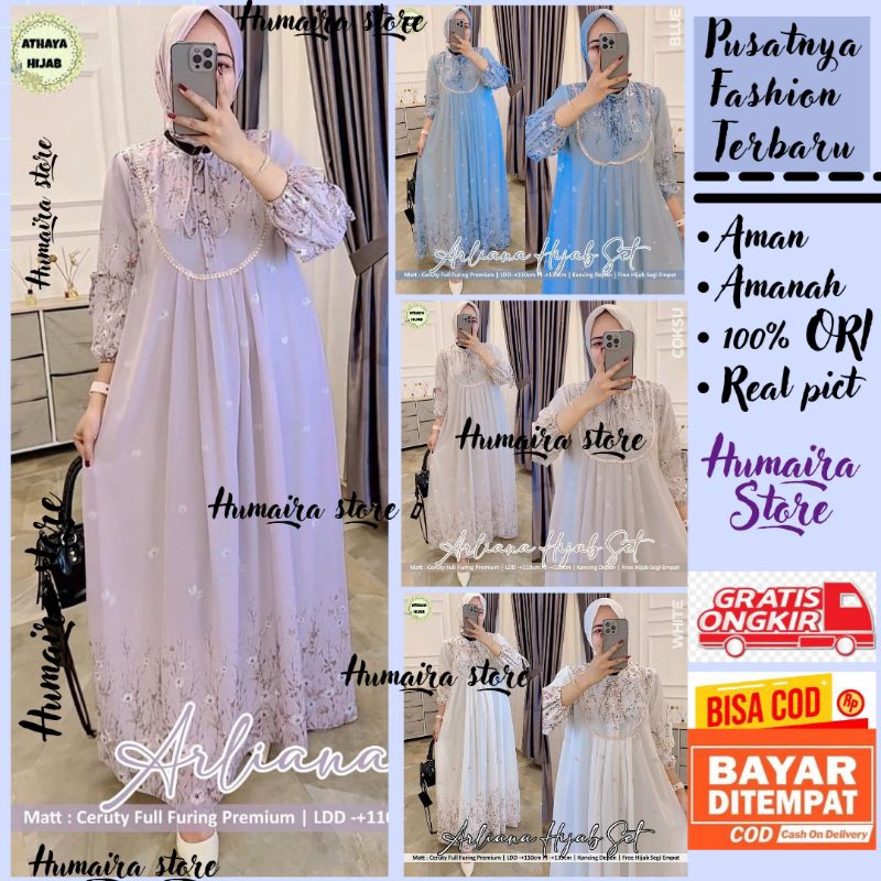 KARINA ARLIANA RIYANA MAWARNI ARZETI ALLURA ALYARA MUSLIKA ASRIYA ALCITA ARQILA ZALINA DRESS PREMIUM