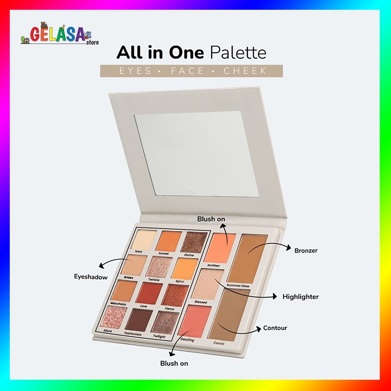 (Free Emas) Lumecolors Day & Night Pallete Eyeshadow with Brush