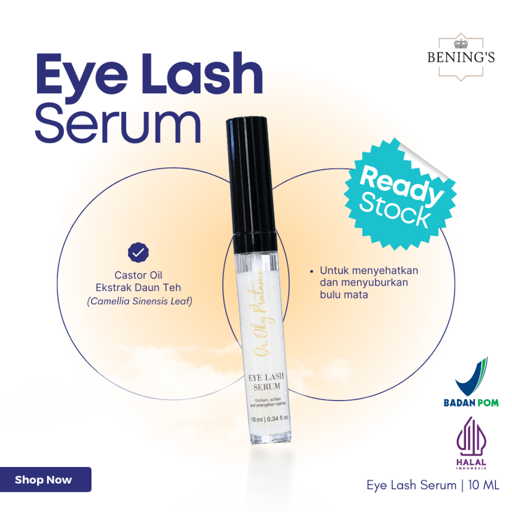 Bening Skincare Serum Bulu Mata Castrol Oil Eyelash Serum Vitamin Mata Serum Penumbuh Bulu Mata dan 