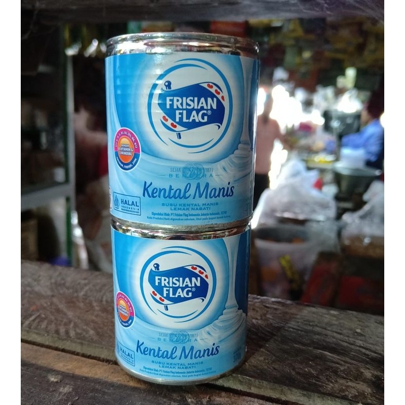 

Frisian Flag Susu Bendera Kental Manis Kaleng Putih 370gr