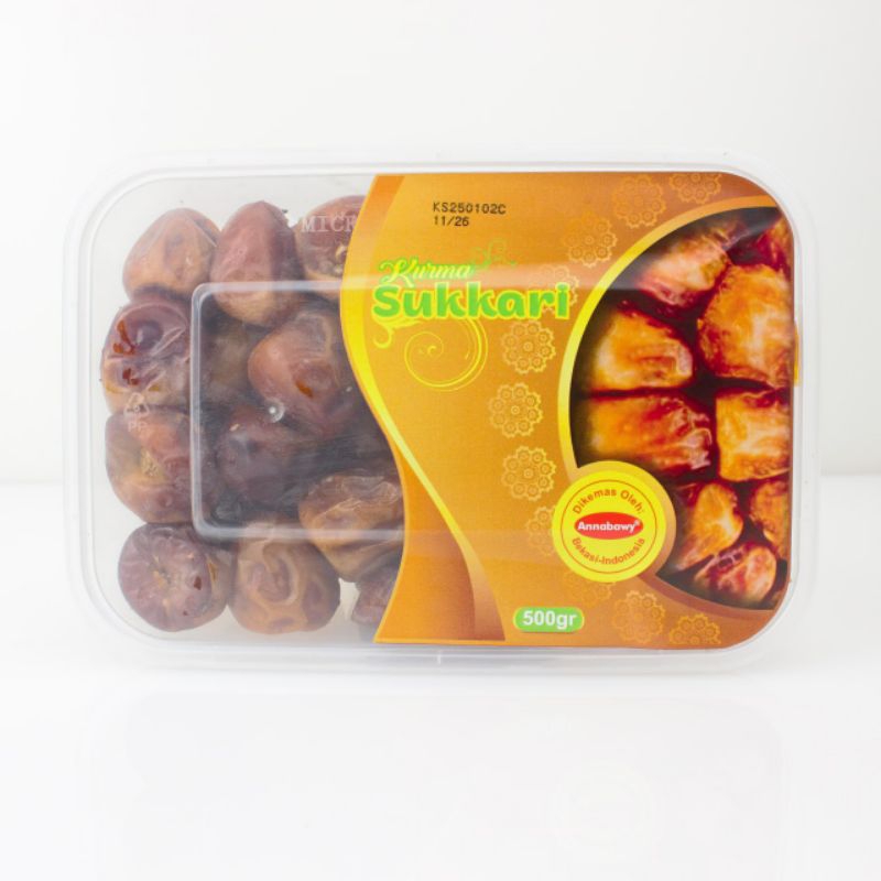 

Kurma Sukkari 500 Gram Premium Quality Annabawy 500 Gram Kurma Sukari Fresh Bes Quality