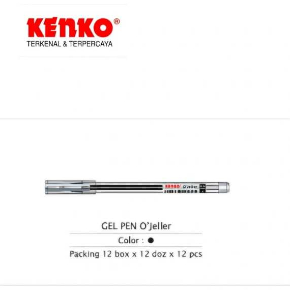 

KENKO GEL PEN O JELLER BLACK - 1 LUSIN