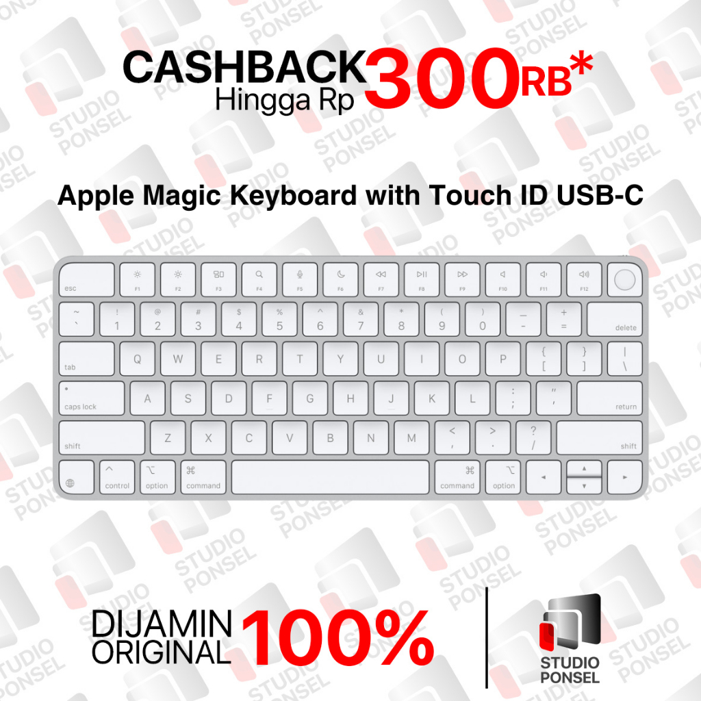 Apple Magic Keyboard with Touch ID USB-C 2024 for MacBook Pro M4 iPad Air M3 iMac M2 Mac Mini