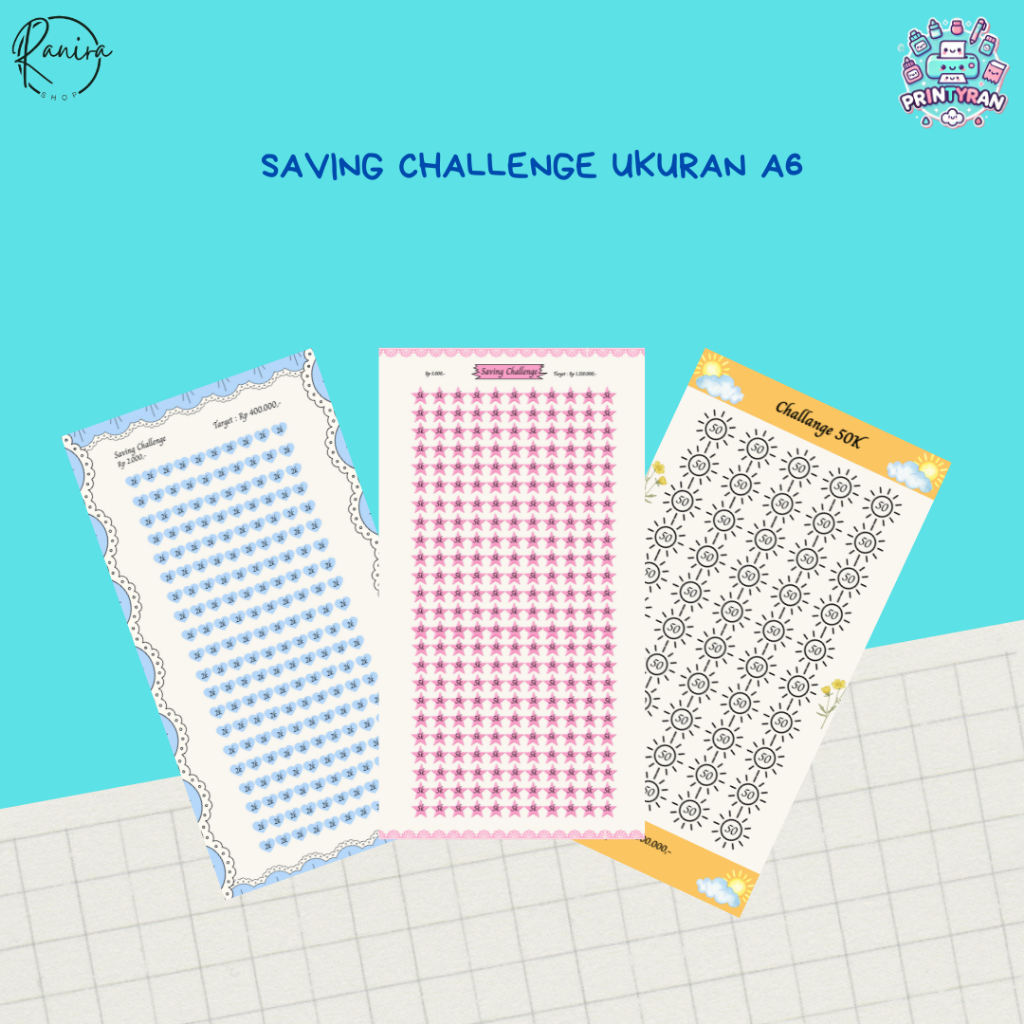 

Printyran Kertas Saving Challenge A6