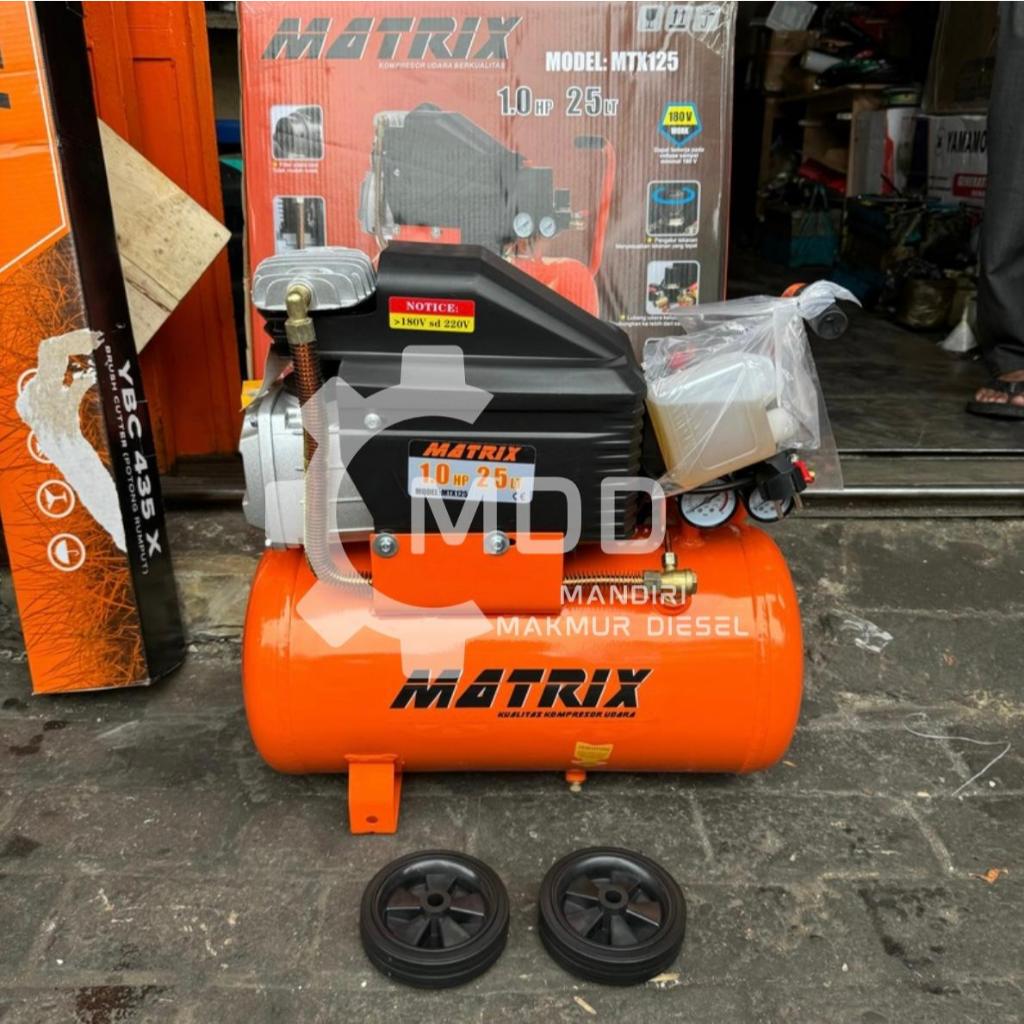Kompresor Cat Listrik 1 Hp 25 Liter Matrix MTX-125 MTX25