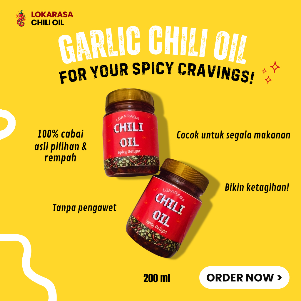 

GARLIC CHILI OIL - LOKARASA (200 ML)