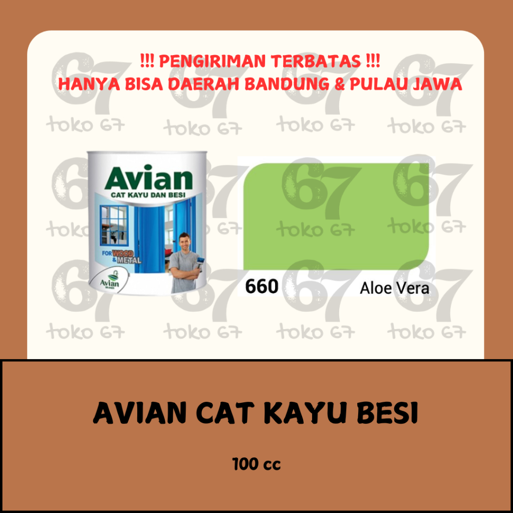 

AVIAN CAT MINYAK KAYU BESI 660 ALOE VERA 100 CC