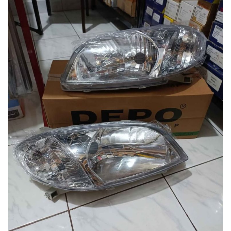 lampu depan headlamp vios gen 1 sebelum facelift depo