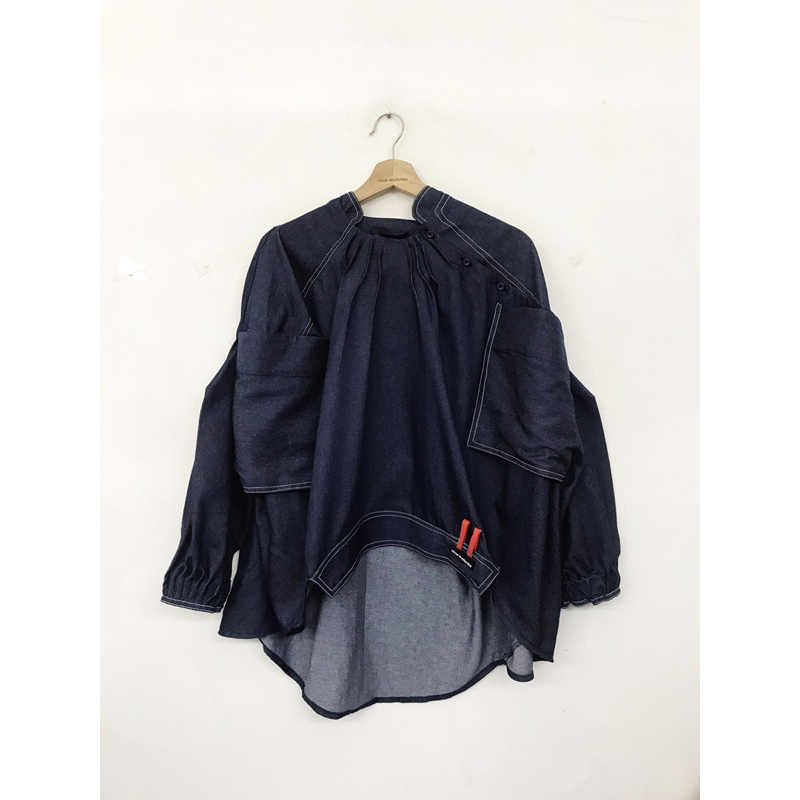 OLINE WORKROBE - YUMNA LOOSE TOP IN DENIM