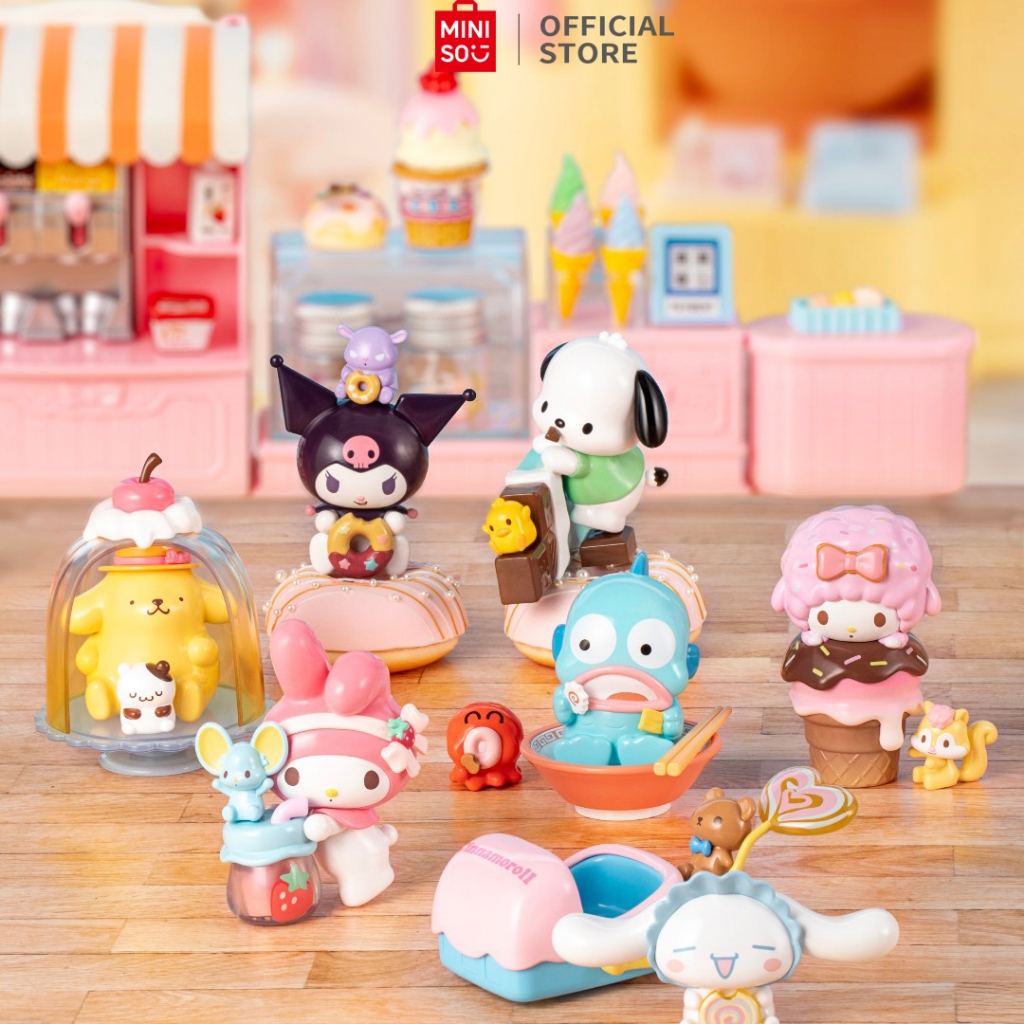 Miniso x Sanrio Blind Box Food Fun Collection Surprise Box Murah Kuromi My Melody Cinnamonroll