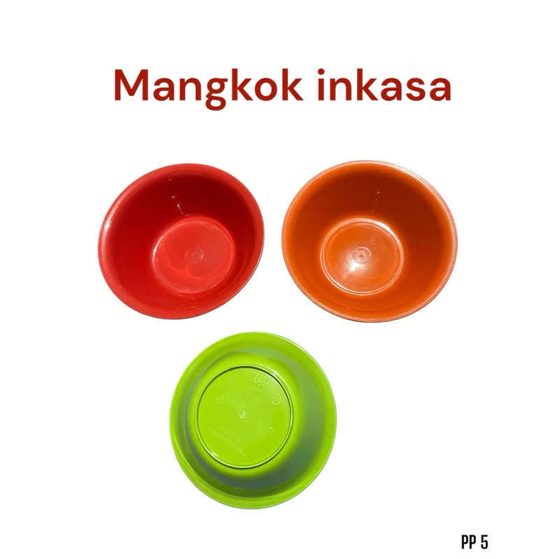 Paket 1 Lusin Mangkok plastik warna-warni kekinian/Tempat bakso/Mangkok inkasa lusinan/setengah lusi