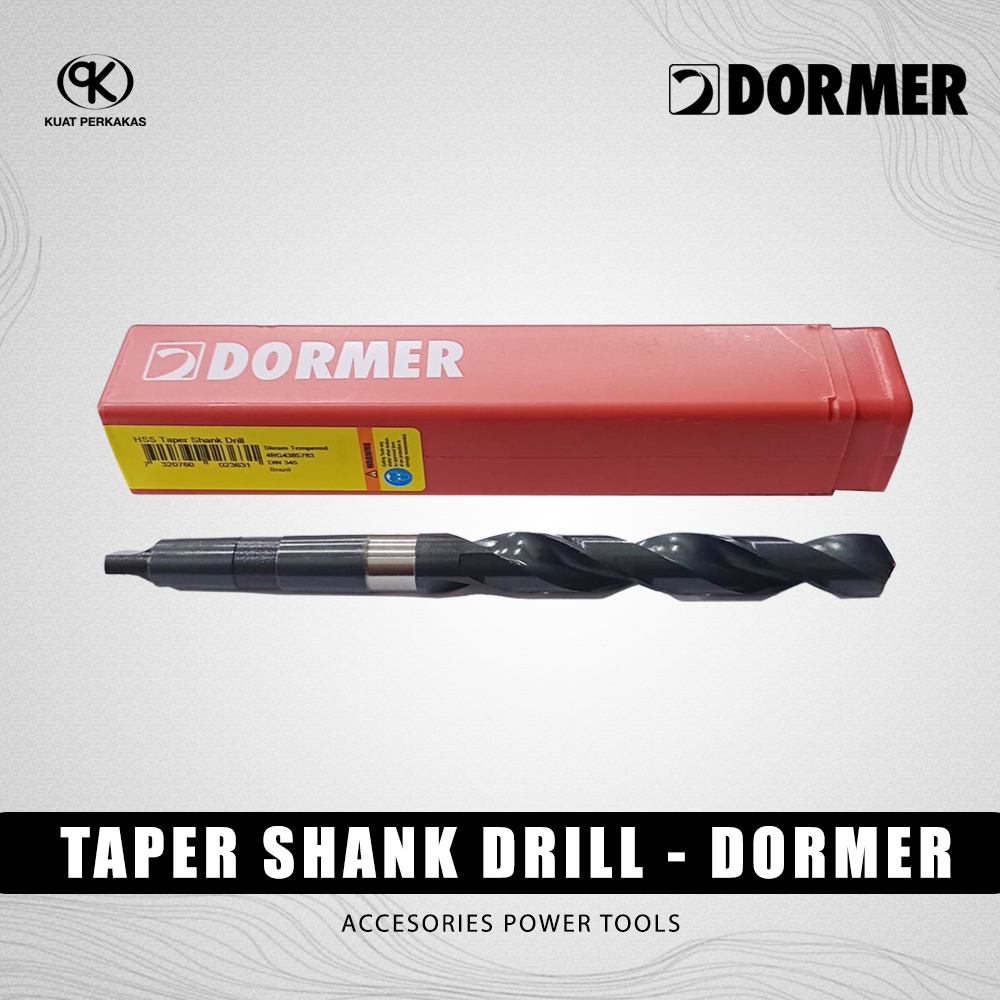 Taper Shank Drill DORMER / Mata Bor Besi HSS TIN Merk Dormer