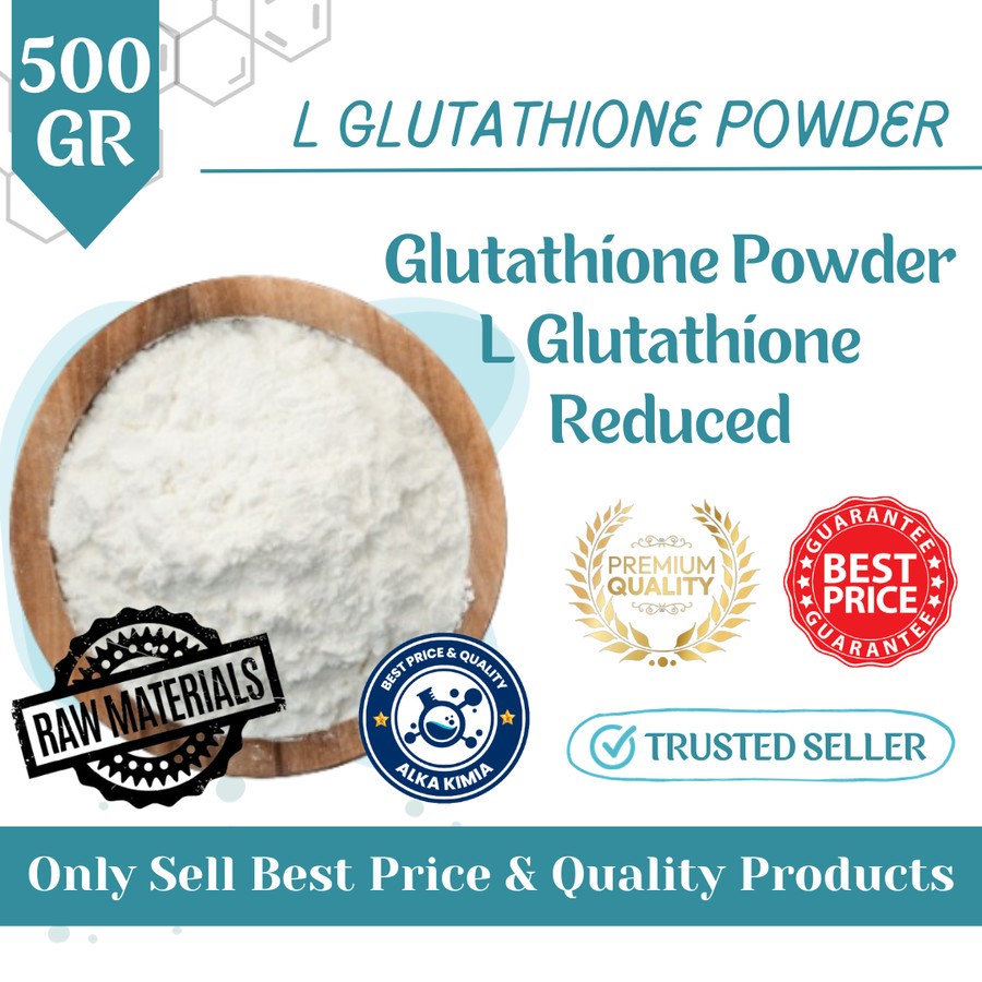 GSH Premium 500gr Glutathione Powder L Glutathione Reduced / 500gr Bubuk L-Glutathione Murni Bubuk B