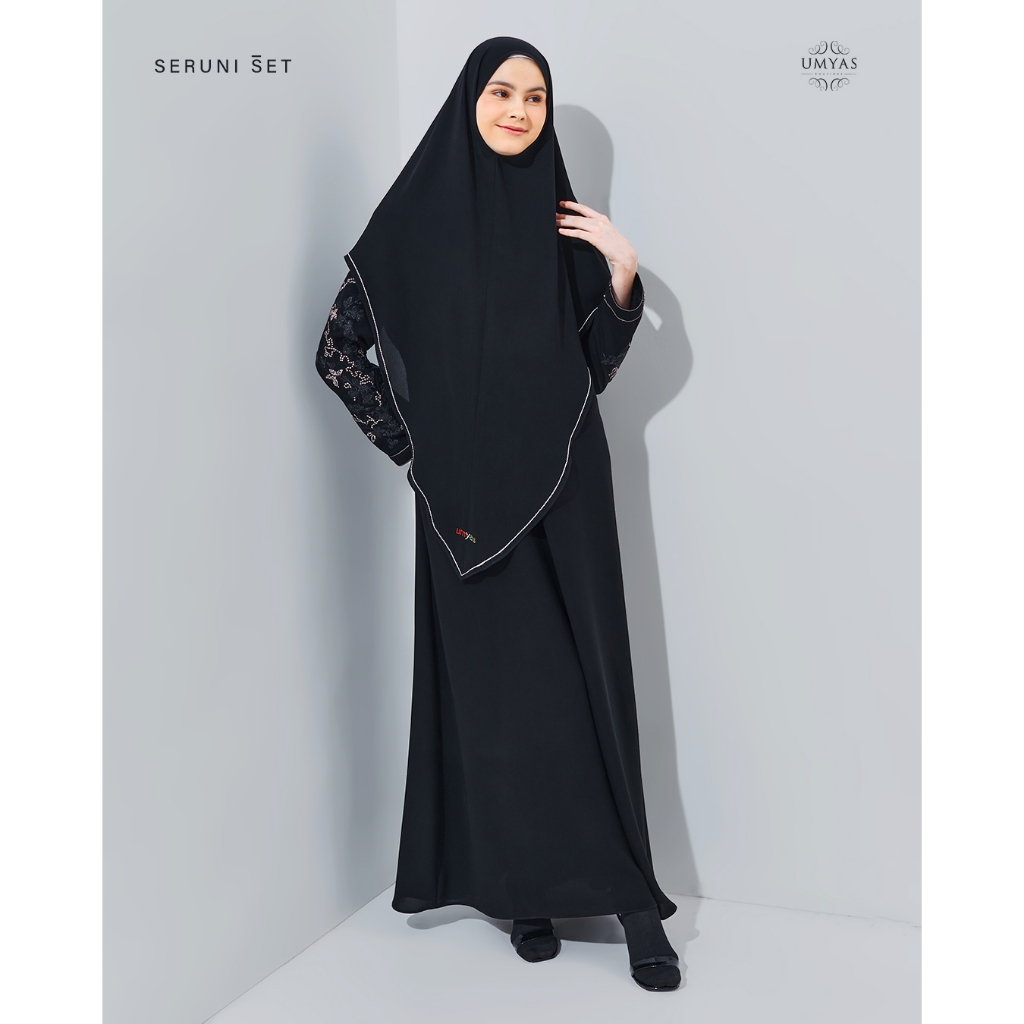Umyas Boutique | Seruni abaya turkey modern remaja | abaya hitam turkey premium | gamis turki