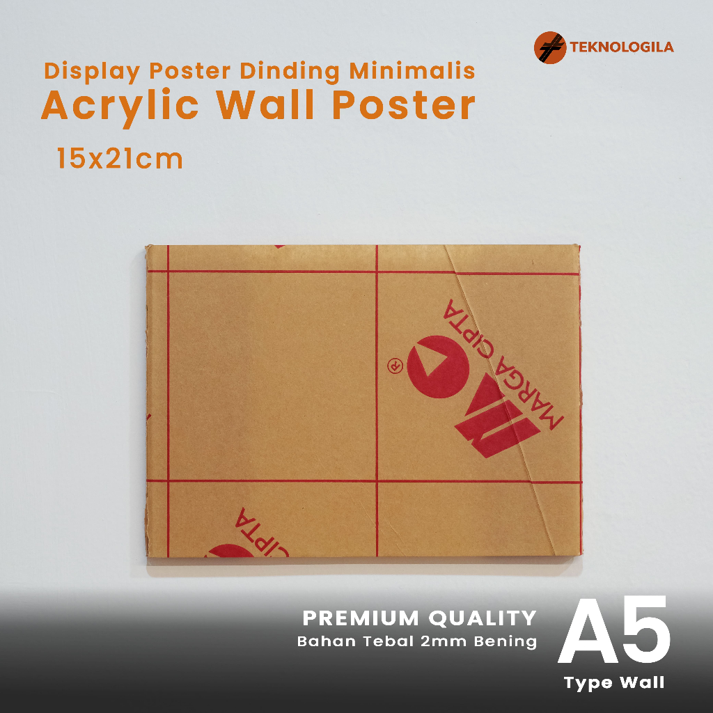 

[Premium] Tempat Brosur Akrilik Tempel A5