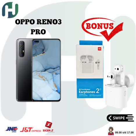 OPPO RENO 3 PRO 8 256 GB SECOND MURAH