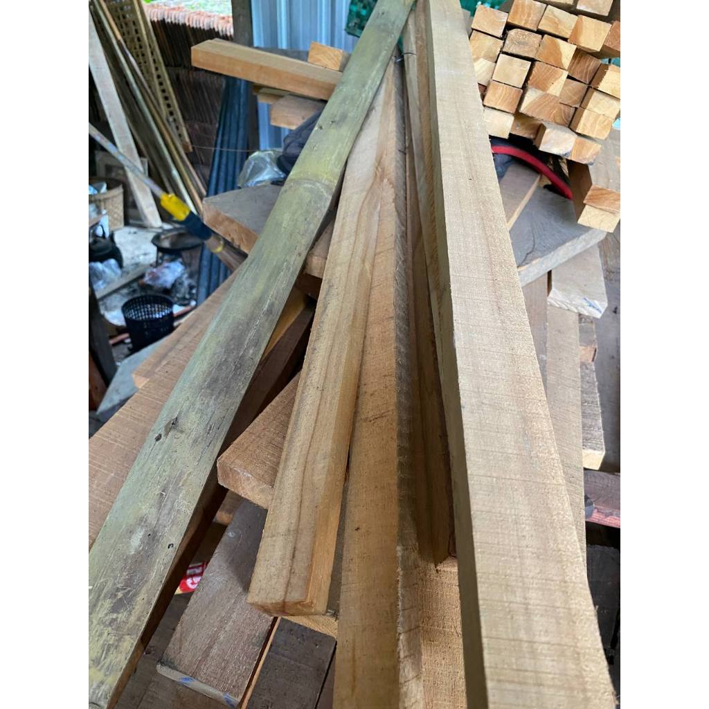 Papan balok kayu jati lokal ukuran custom