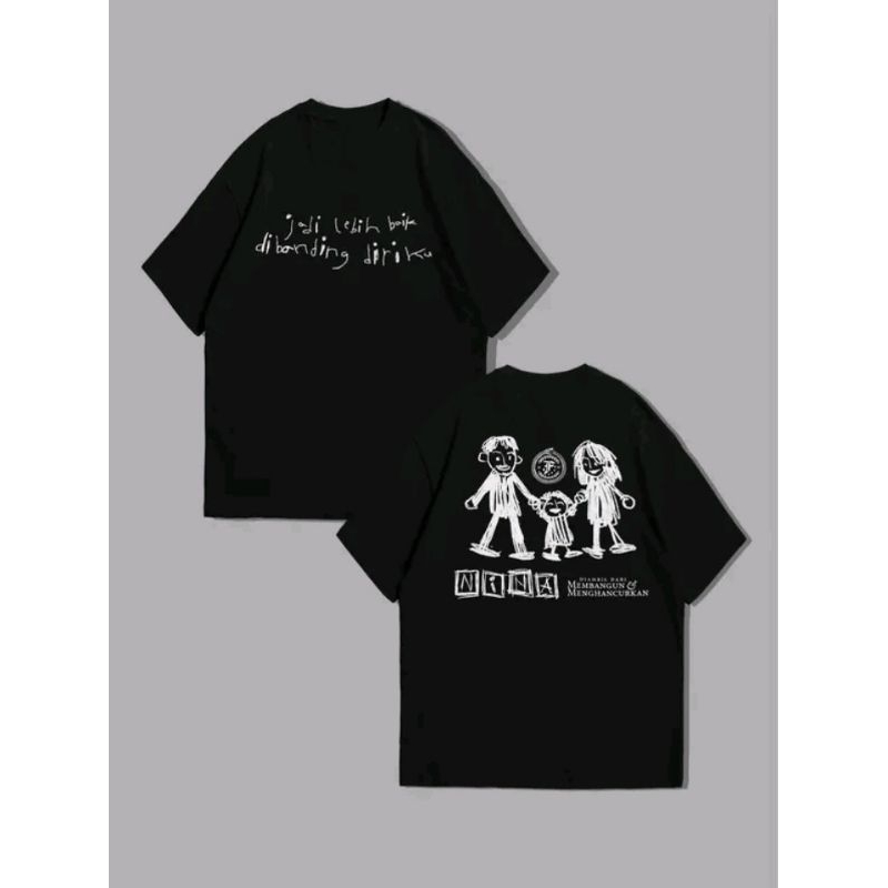 Feast - Nina - T-Shirt - Black Short Sleeve Kaos Lengan Pendek