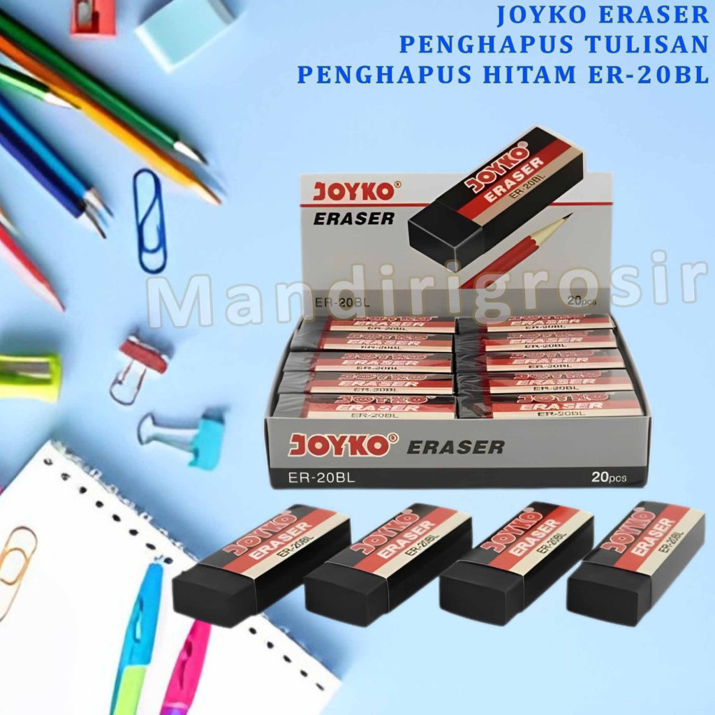 

Penghapus Tulisan * Joyko Eraser * Pengapus Tulisan Hitam * ER-20BL