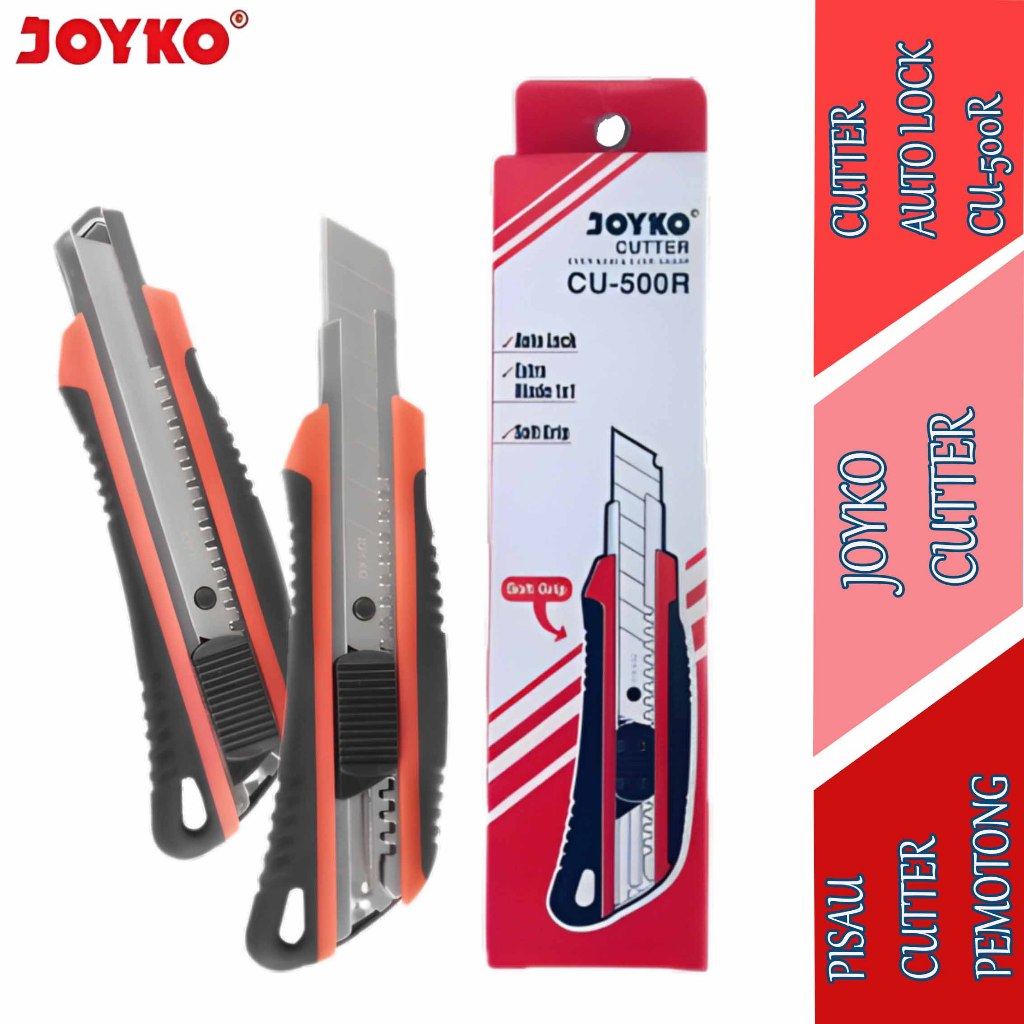 

Cutter Auto Lock - Joyko Cutter - Pisau Cutter Pemotong - CU-500R