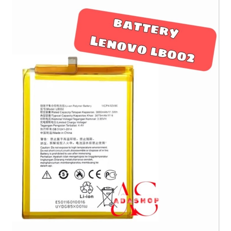 BATERAI/ BATTERY LENOVO LB002 FOR S5/ K520 ORIGINAL