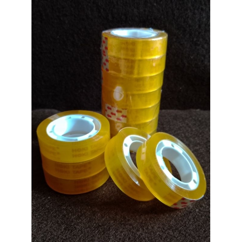 

HOKY Selotip 1/2 inch x 25 yard (per slop isi 12 pcs)
