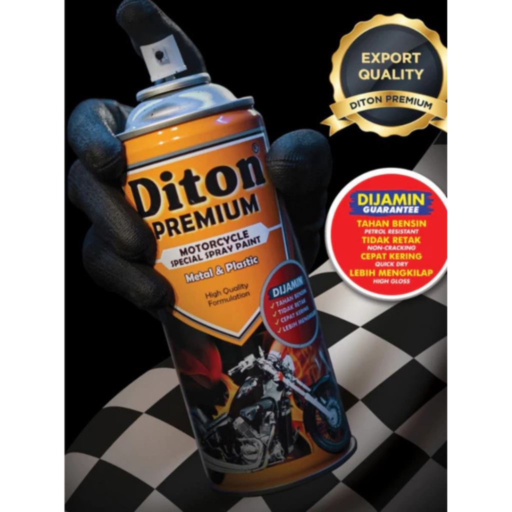 CAT PILOK PILOX DITON PREMIUM SILVER GOLD WARNA SOLID METALLIC CANDY TONE HARLEY1